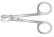 SUTURE WIRE CUTTING SCISSOR ANGLED